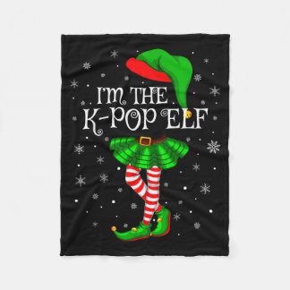 K-p Elf Christmas Family Group Women Girls Xmas Pa Fleece Deken