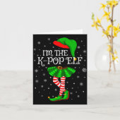 K-p Elf Christmas Matching Family Women Girls Elf  Kaart (Gele Bloem)