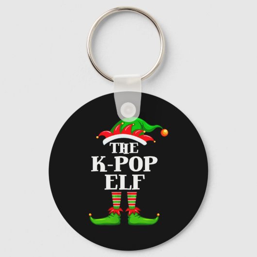 K-p Elf Matching Family Group Christmas Party Pyja Sleutelhanger (Voorkant)