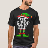 K-p Elf Matching Family Group Christmas Party Pyja T-shirt (Voorkant)