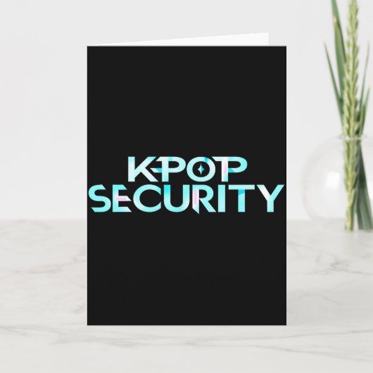 K-p Security Mom Dad Kids Funny Birthday Concert S Kaart (Voorkant)