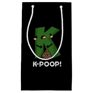 K-poop Funny K-pop Poo Pun Dark BG Klein Cadeauzakje