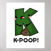 K-poop Funny K-pop Poo Pun Poster (Voorkant)