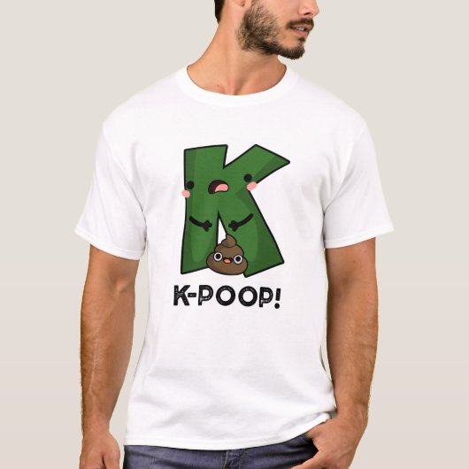 K-poop Funny K-pop Poo Pun T-shirt (Voorkant)