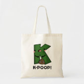K-poop Funny K-pop Poo Pun Tote Bag (Voorkant)