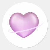K-Pop 3D Heart Ronde Sticker (Voorkant)