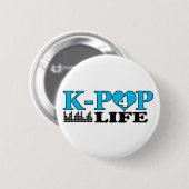 K-POP 4 LIFE RONDE BUTTON 5,7 CM (Voorkant /achterkant)
