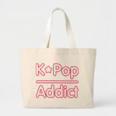 K-POP Addict Grote Tote Bag (Voorkant)
