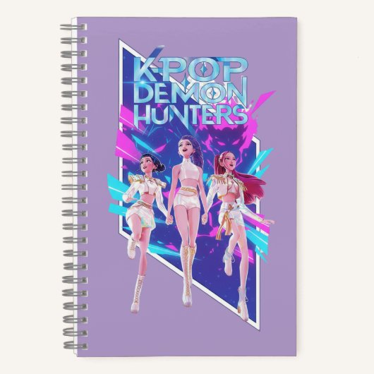 K-Pop Anime Idol Groep Spiraalschrift Notitieboek (Voorkant)