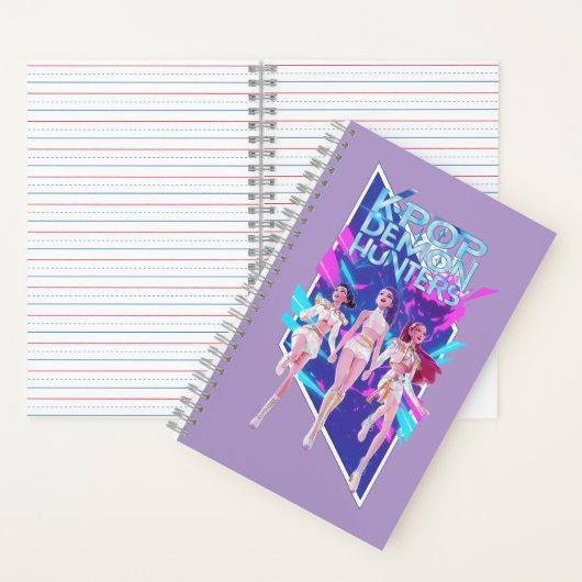 K-Pop Anime Idol Group Spiral Notebook Notitieboek (Binnen)