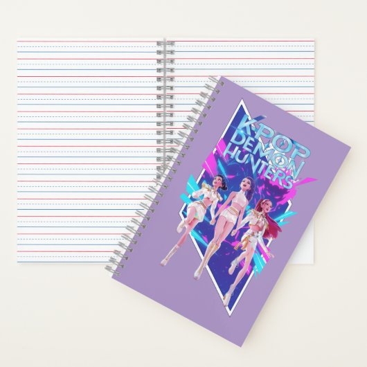 K-Pop Anime Idol Group Spiral Notebook Notitieboek (Binnen)
