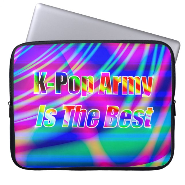 K-Pop Art Laptop Sleeve (Voorkant)