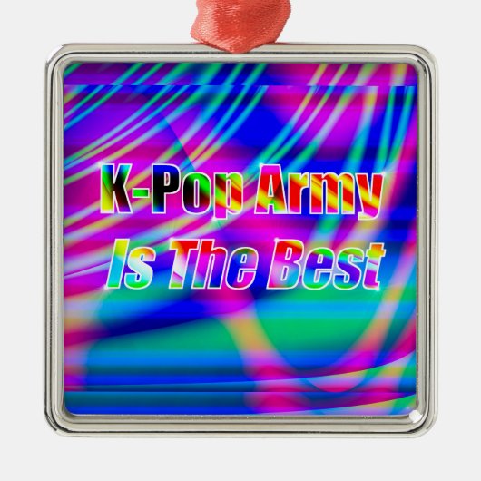 K-Pop Art Metalen Ornament (Voorkant)