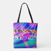 K-Pop Art Tote Bag (Achterkant)