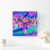 K-Pop Art Wall Clock Vierkante Klok (Huis)