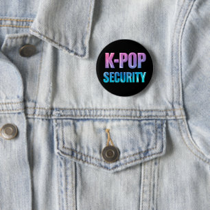 K-Pop Beveiliging Koreaanse Popmuziekconcert Ronde Button 5,7 Cm