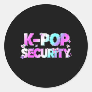 K-Pop Beveiliging Moeder Vader Kinderen Grappig Ve Ronde Sticker