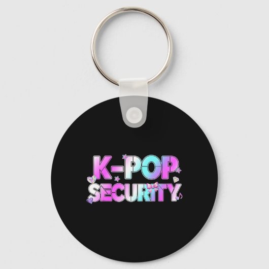 K-Pop Beveiliging Moeder Vader Kinderen Grappig Ve Sleutelhanger (Voorkant)