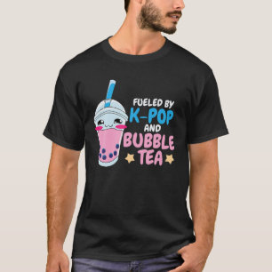 K-Pop Bubble Tea Korean Pop Boba Drink Anime T-shirt