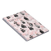 K-Pop & Chill Minimalist Silhouette Aesthetic Notitieboek (Rechterzijde)