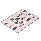 K-Pop & Chill Minimalist Silhouette Aesthetic Notitieboek (Linkerzijde)