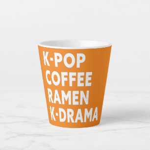 K Pop Coffee Ramen K Drama Latte Mok