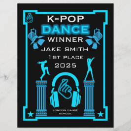 K-Pop Danscompetitie Certificaat