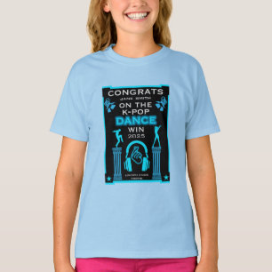 K-Pop danswedstrijd winnaar gefeliciteerd T-shirt