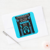 K-Pop danswedstrijd winnaar gefeliciteerd Vierkante Sticker (Envelop)