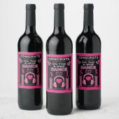 K-Pop danswedstrijd winnaar gefeliciteerd Wijn Etiket (Flessen)
