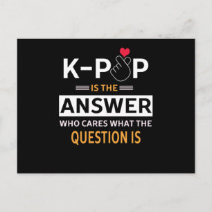 K-POP de hele dag Briefkaart
