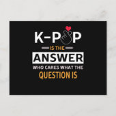 K-POP de hele dag Briefkaart (Voorkant)