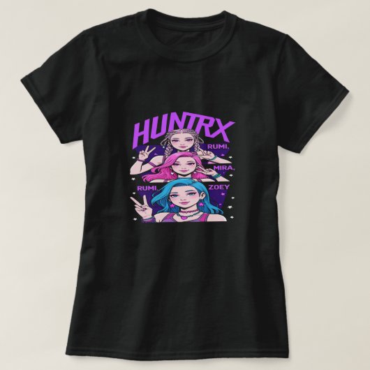 K-Pop Demon Hunters Team officieel aangekondigd T-shirt (Design voorkant)