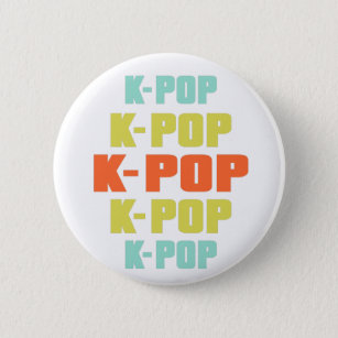 K-Pop die kleuren uitbreidt en verandert Ronde Button 5,7 Cm
