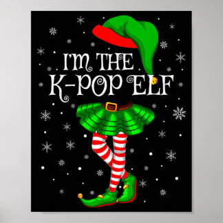 K-pop Elf Christmas Family Group Women Girls Xmas  Poster