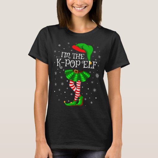 K-pop Elf Christmas Family Group Women Girls Xmas  T-shirt (Voorkant)