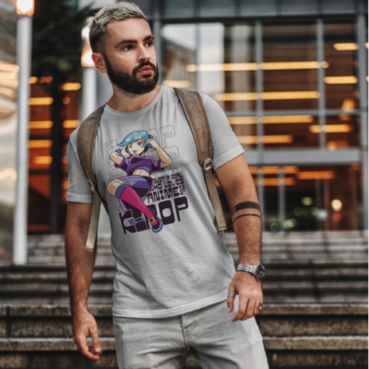 K Pop- en animiemeisjescitaat T-shirt