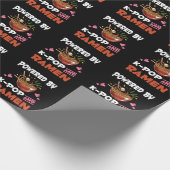 K-pop en Ramen verslaafd aan Kawaii Noodles Kpop Cadeaupapier (Hoek)