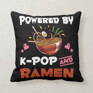 K-pop en Ramen verslaafd aan Kawaii Noodles Kpop Kussen