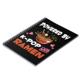 K-pop en Ramen verslaafd aan Kawaii Noodles Kpop Notitieboek (Linkerzijde)