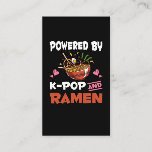 K-pop en Ramen verslaafd aan Kawaii Noodles Kpop Visitekaartje