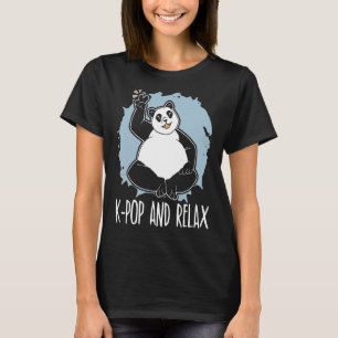 K Pop en Relax Panda Korean Pop Music South Kore T-shirt