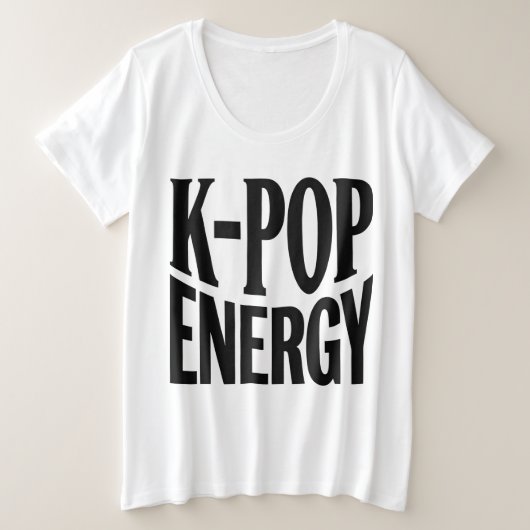 K-POP Energie Statement T-shirt (Design voorkant)