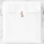 K-Pop Finger Heart - Cute Pink Aesthetic Sticker (Tas)