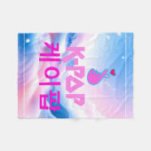 K-Pop Finger Heart: Show uw liefde Fleece Deken (Voorkant (Horizontaal))