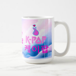 K-Pop Finger Heart: Show uw liefde Koffiemok