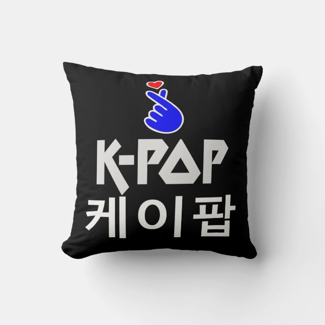K-Pop Finger Heart: Show uw liefde Kussen (Voorkant)