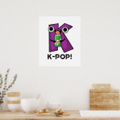 K-Pop Funny Music Soda Pop Pun Poster (Keuken)