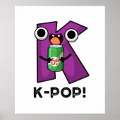 K-Pop Funny Music Soda Pop Pun Poster (Voorkant)