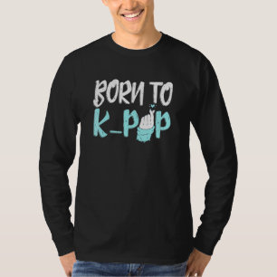 K Pop geboren naar K Pop Music Korean Finger Heart T-shirt